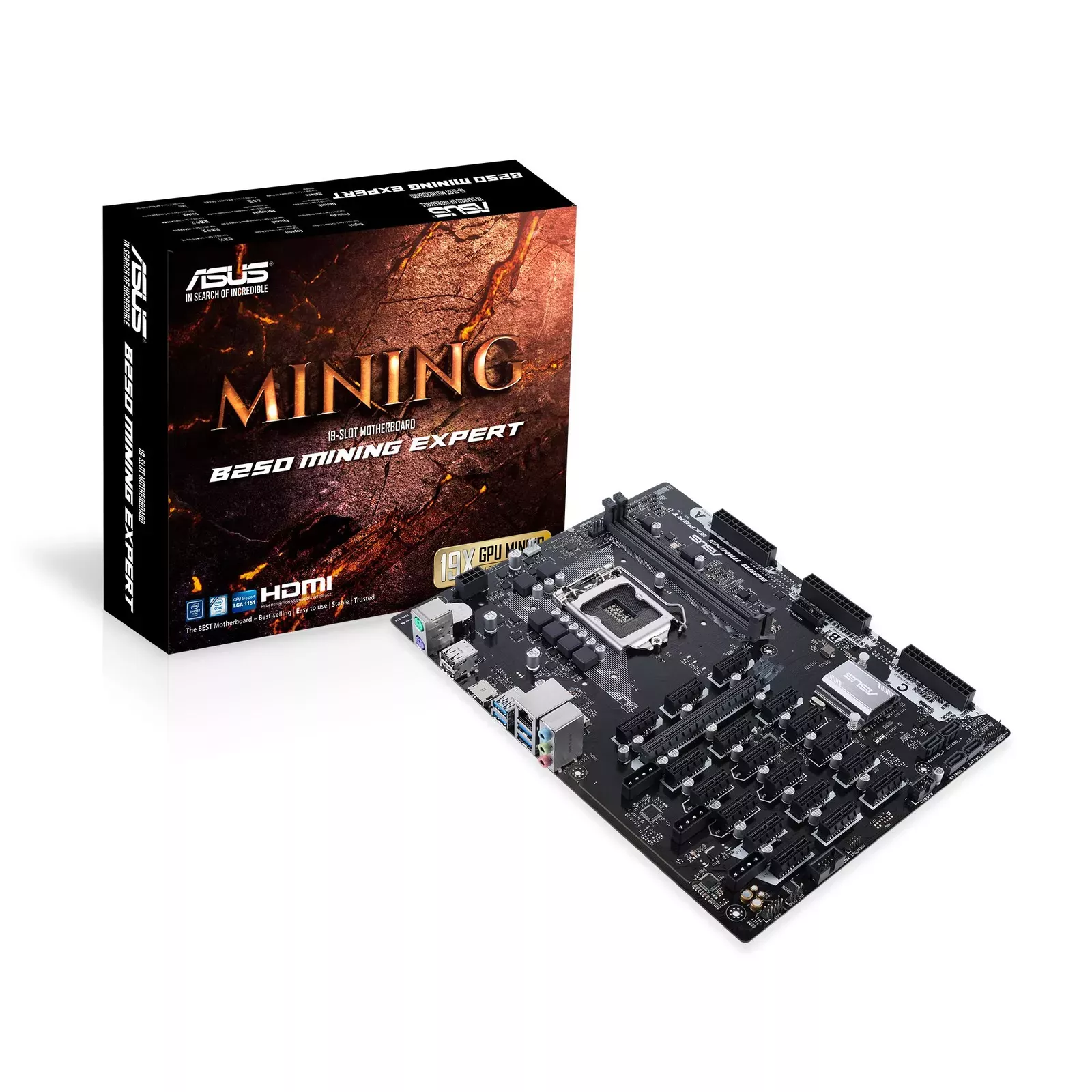 ASUS B MINING EXPERT LGA Intel B DDR4 ATX Motherboard (B MINING EXPERT) - Bleepbox