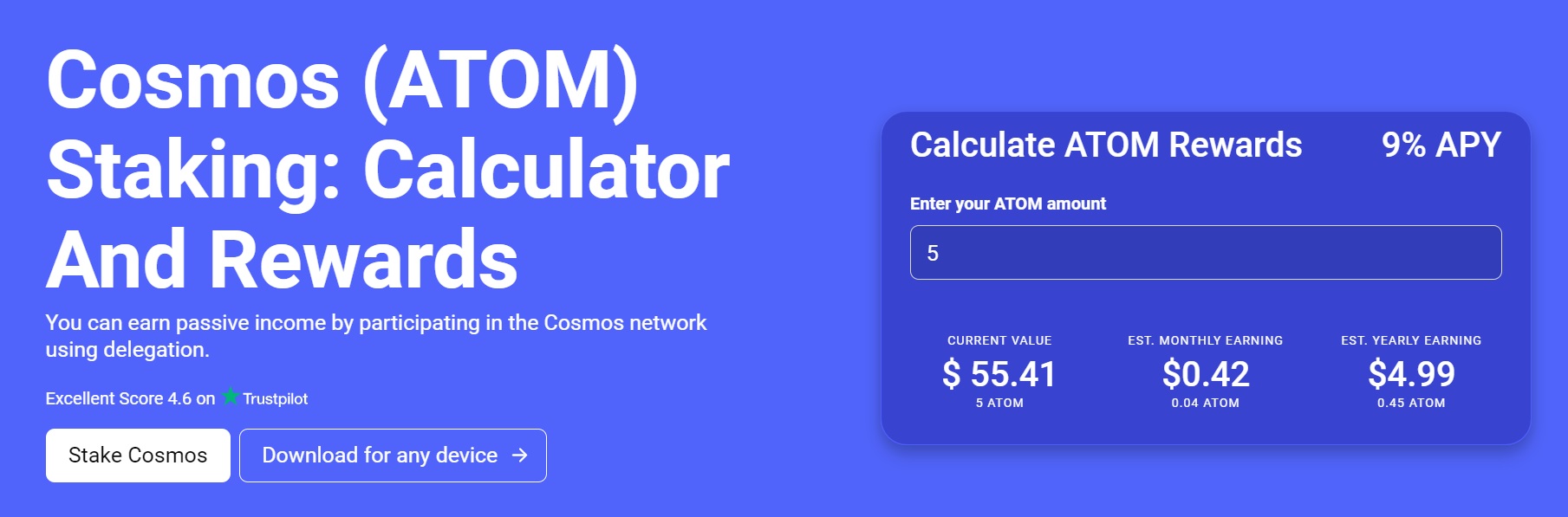 Solana (SOL) Staking Rewards Calculator: Earn ∼% | Staking Rewards