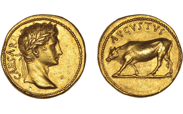 Gold coin of Emperor Augustus | Mintage World