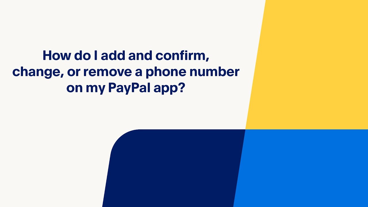 i cant verify my phone number - PayPal Community