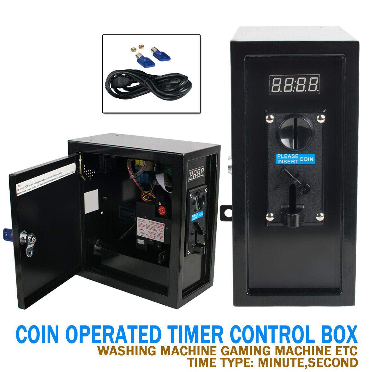 Coin Operated Timer Control Power Supply Box to Control AC Appliances