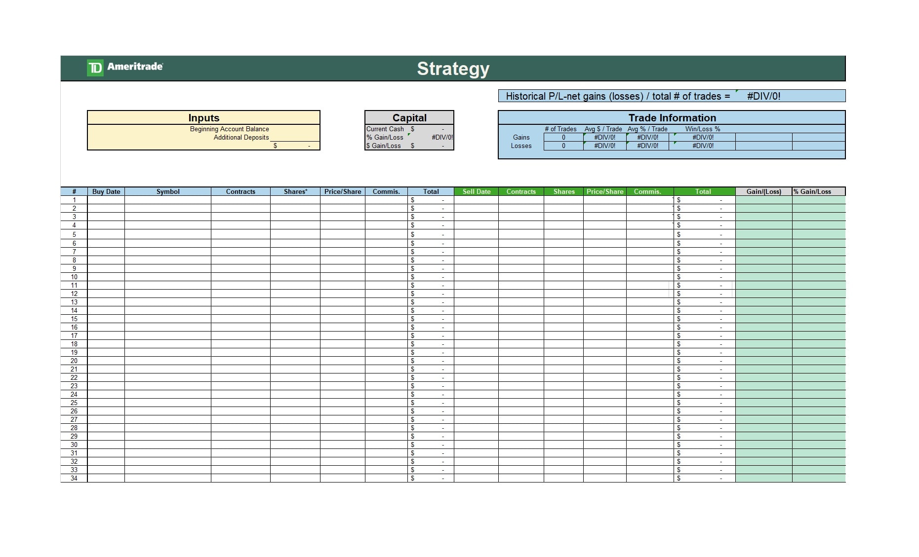 Trading Journal Spreadsheet | Expert Trading Analysis | Get Your 