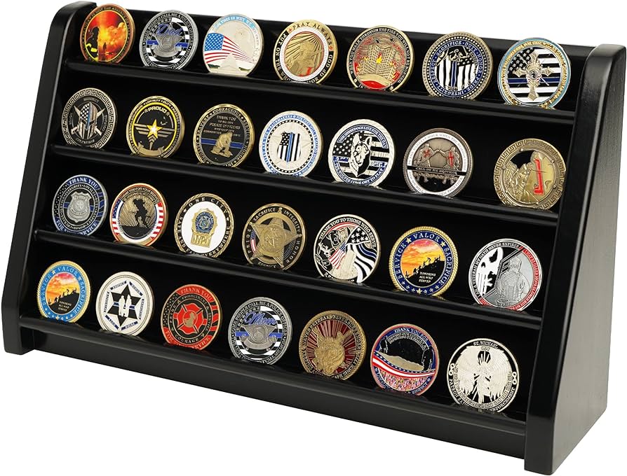 Wooden Challenge Coin Holders For Sale | Veteran Made Woodworks