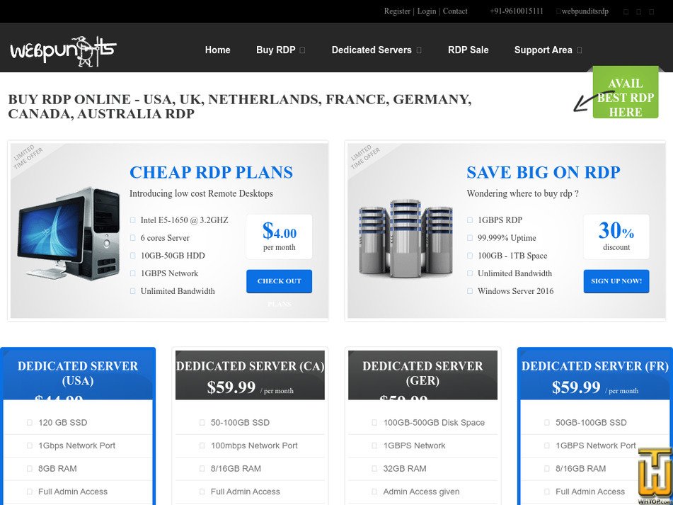 Buy RDP Online in USA, UK, FR - Admin access - Free Setup!