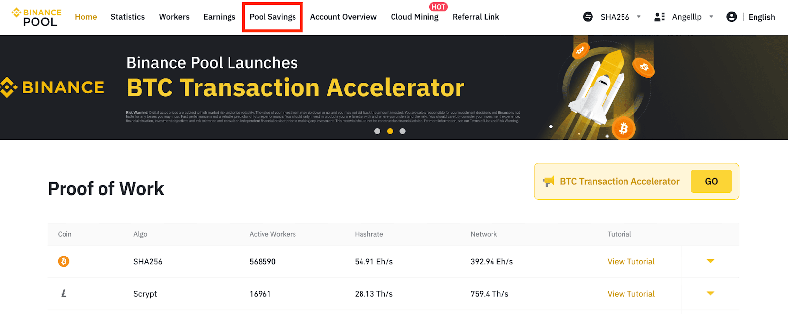 ETC on Binance mining pool - cointime.fun