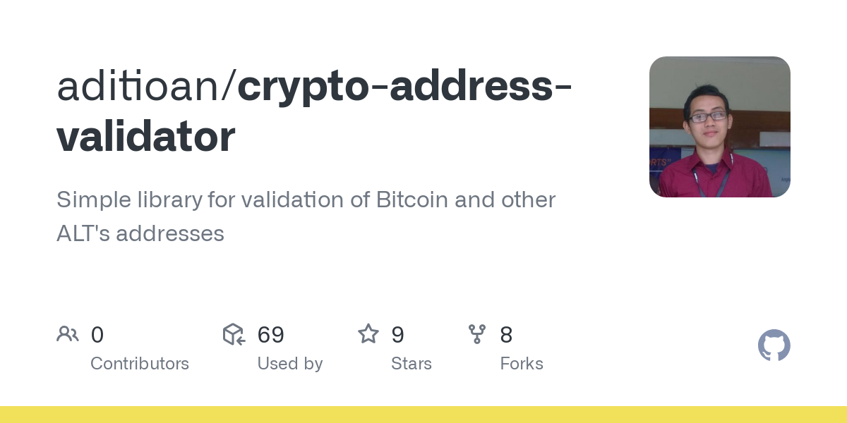 Crypto Address Validation API API Documentation (arraial-epico-arraial-epico-default) | RapidAPI