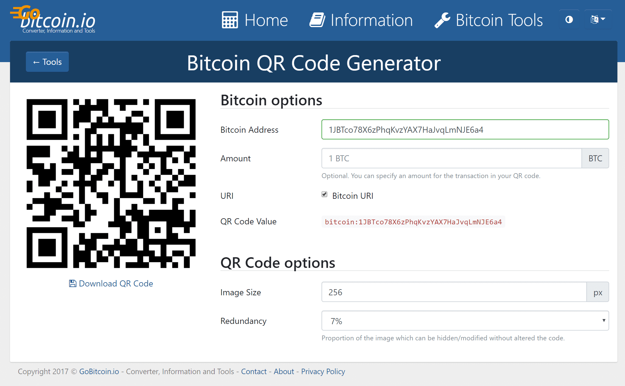 Bitcoin QR Code Generator | QR Code Generator