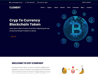 Cryptocurrency Website Templates Free Download