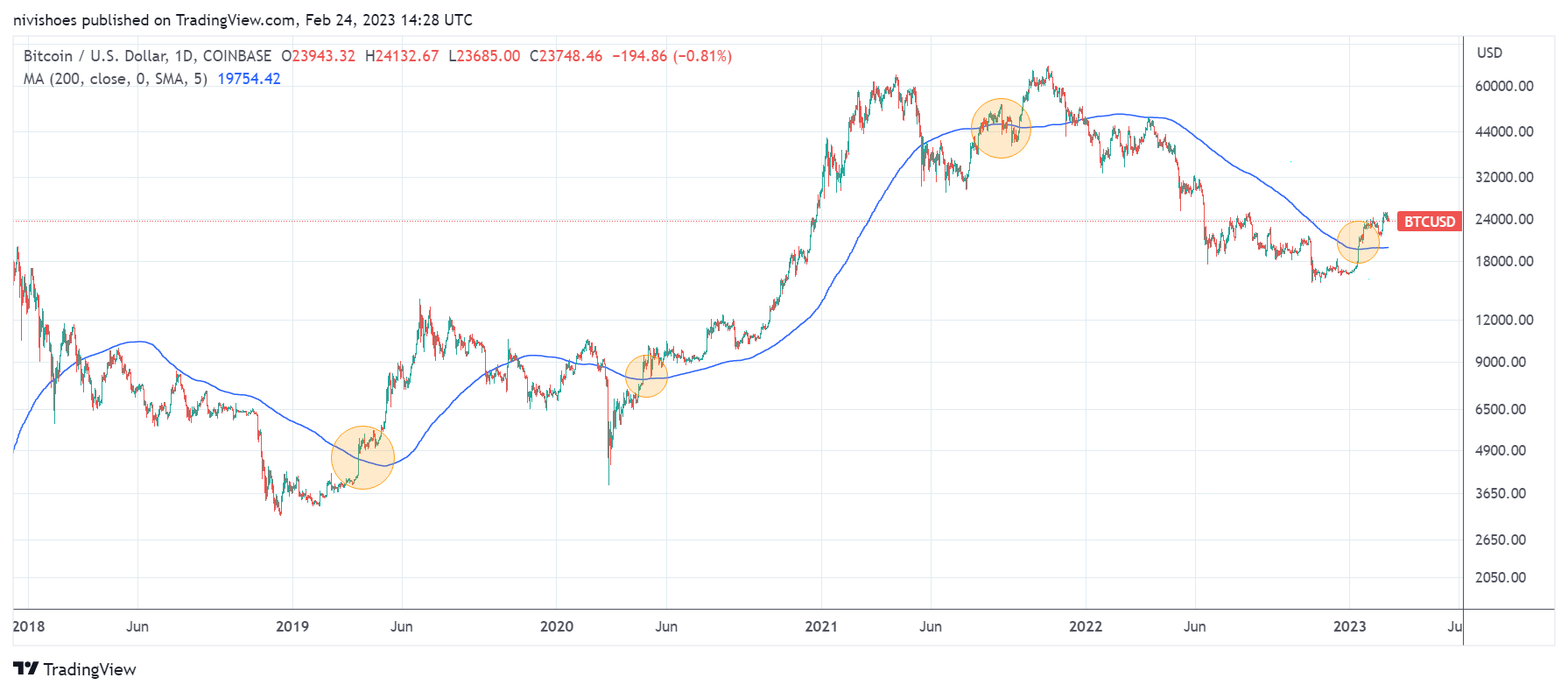 Bitcoin's Price History