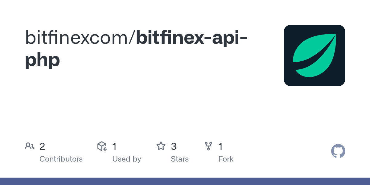 GitHub - bitfinexcom/bitfinex-api-php