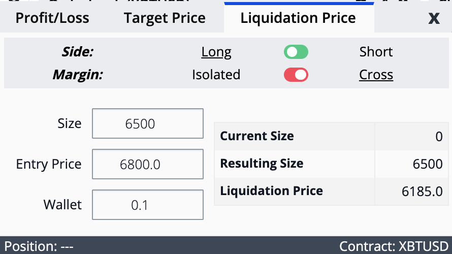 Anti-Liquidation Tool and Position Size Calculator For BitMEX