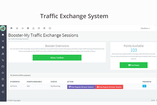 Booster Traffic Exchange System v - traffic exchange system - Modesy