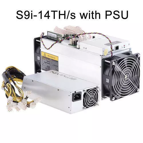 BITCOIN MINING RIGS - Bitmain Antminer S9i (14Th) Asic Miner with PSU $ - PicClick AU