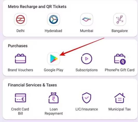 Purchased Google Play Recharge code by mistake on PhonePe. - Google Play Community