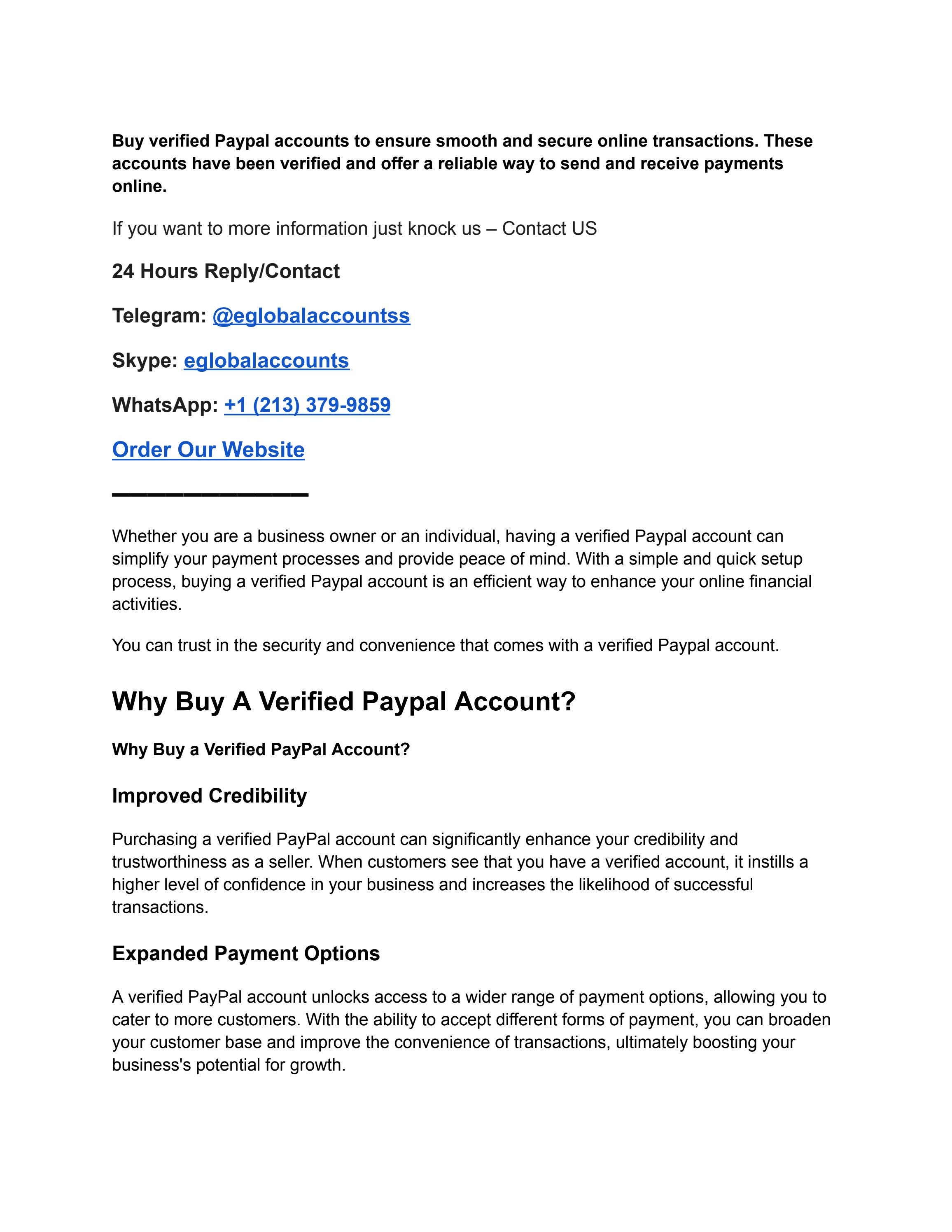 BUY VERIFIED PAYPAL ACCOUNTS | omz:forum