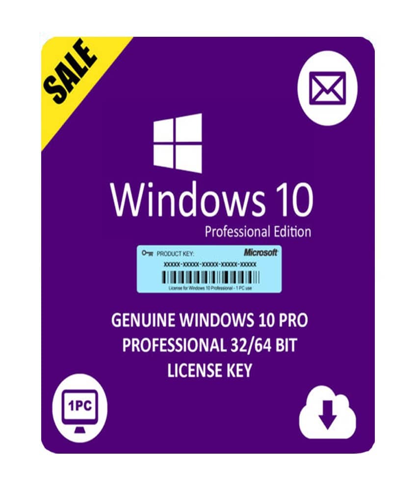 Microsoft Windows 10 Professional 32/64 bit License Key | Tronik Gadgets Store