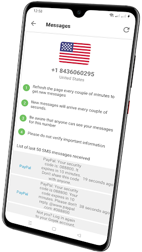 Buy permanent virtual phone number - Receive calls & sms online