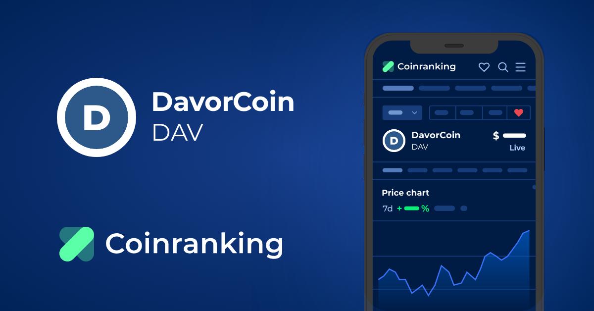 DavorCoin DAV: Price, News, Events, Charts, Exchanges