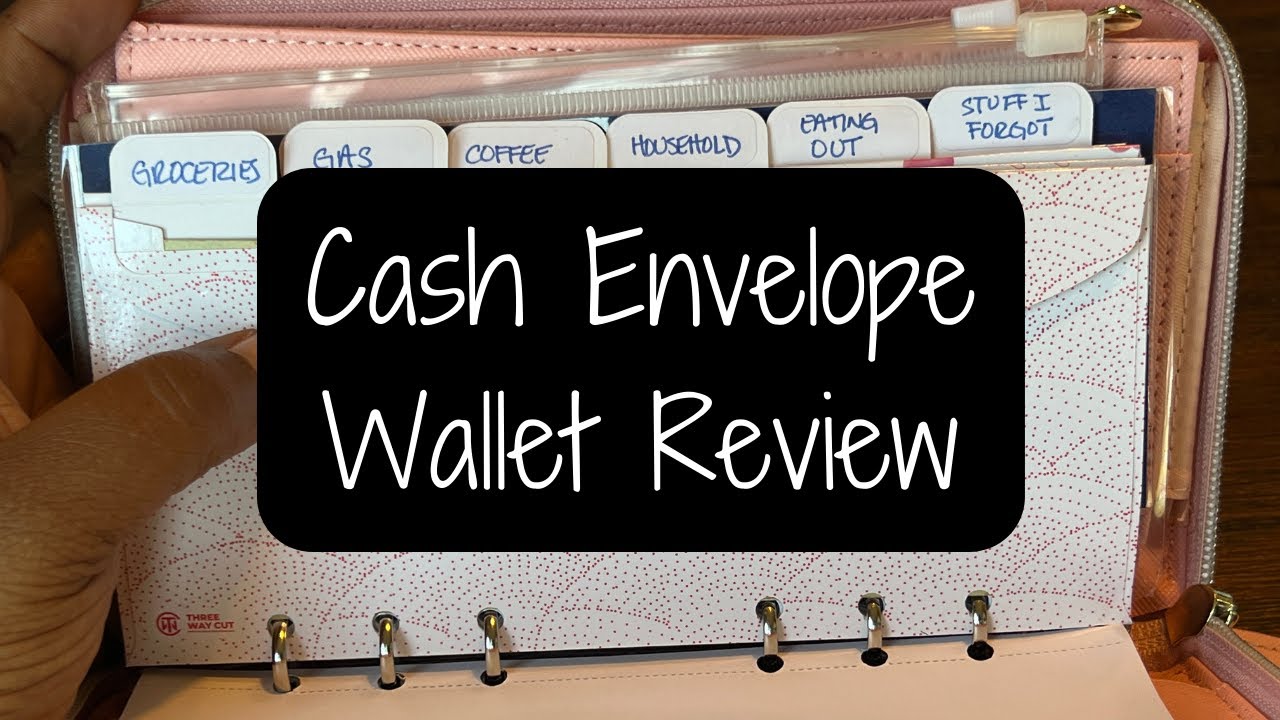 Cash Budgeting Made Simple- Three Way Cut Cash Envelope Wallet Review - Amy & Aron's