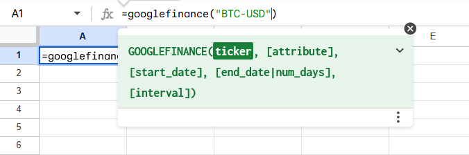 How can I use Google finance to find highest bitcoin price in a date range? | Elite Trader