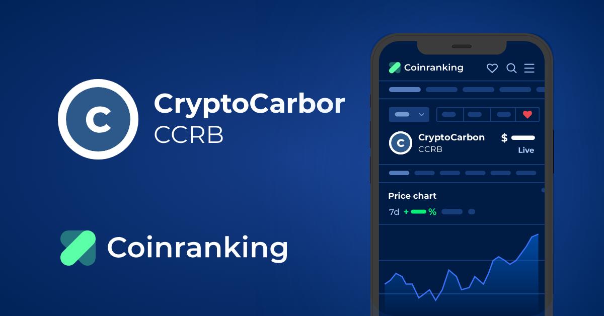 CryptoCarbon Price Today - CCRB Coin Price Chart & Crypto Market Cap