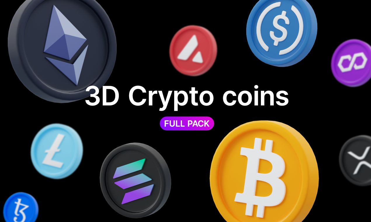 3d Editable Cryptocurrencies | Figma Community