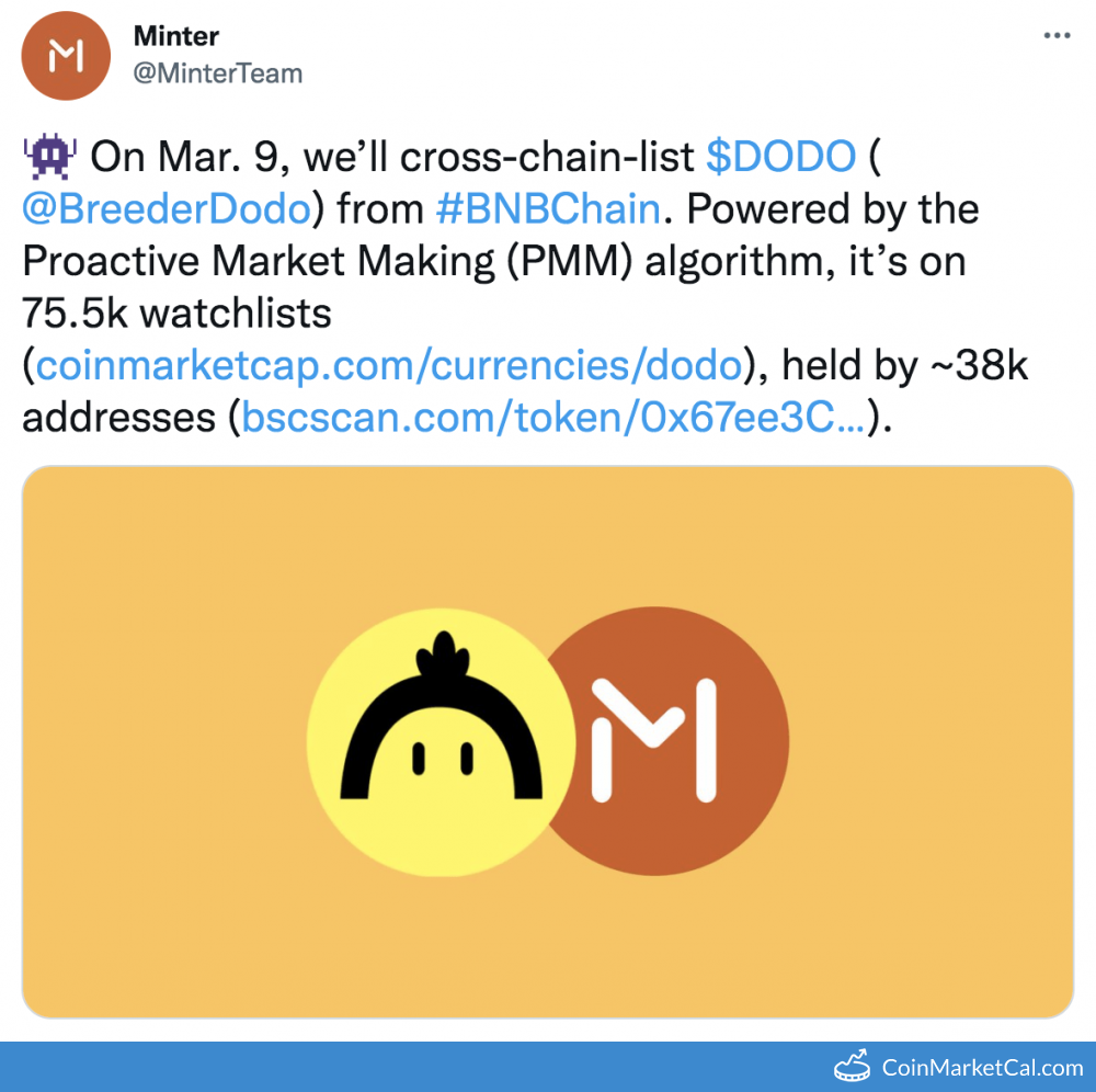 Tradingvolum og markedsoppføringer for Minter (Ethereum) | CoinMarketCap