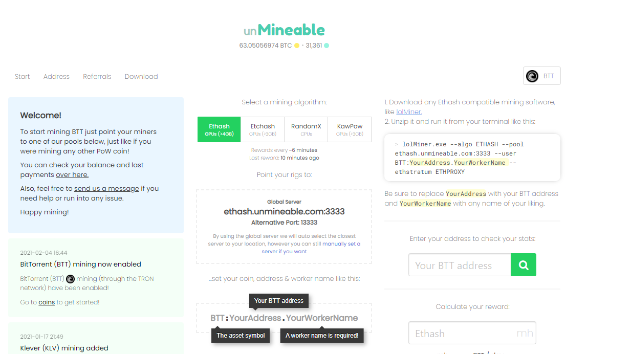 unMineable's best - Which assets & algorithms yield the best results?