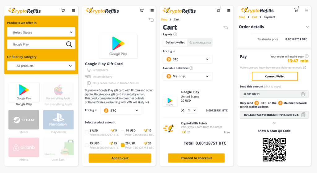 Buy Google Play gift cards with Bitcoin and Crypto - Cryptorefills