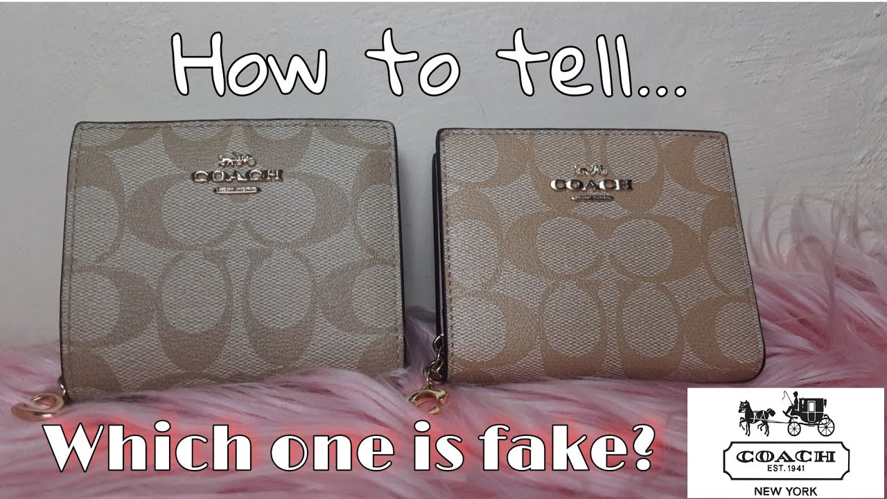 U's Bargain Shoppe Corner: FAKE COACH WALLET! vs AUTHENTIC COACH WALLET