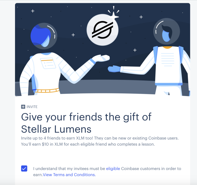 Coinbase's Debit Card to Support Rewards in Bitcoin (BTC) and Stellar Lumens (XLM)