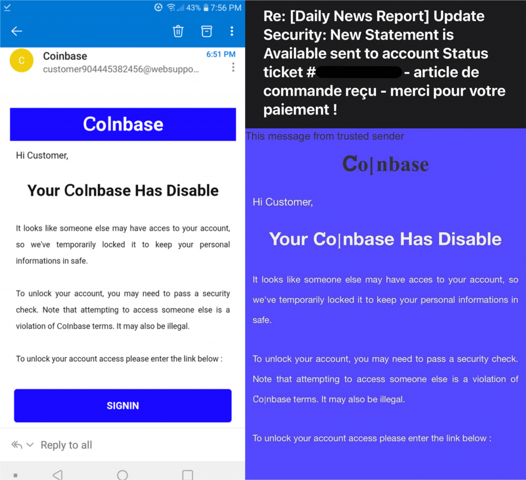 Fake Coinbase Support Email: How to Spot and Avoid Them