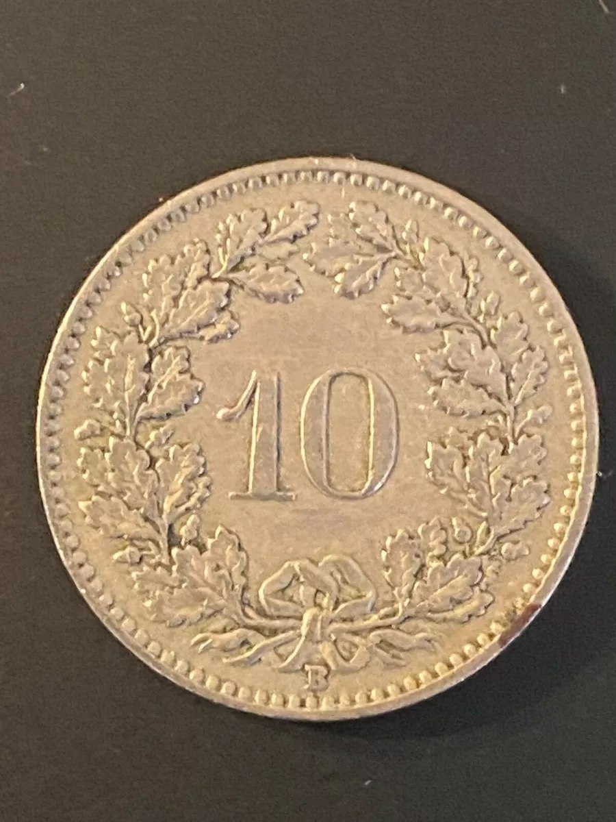 B Swiss 10 Rappen - Silver Age Coins