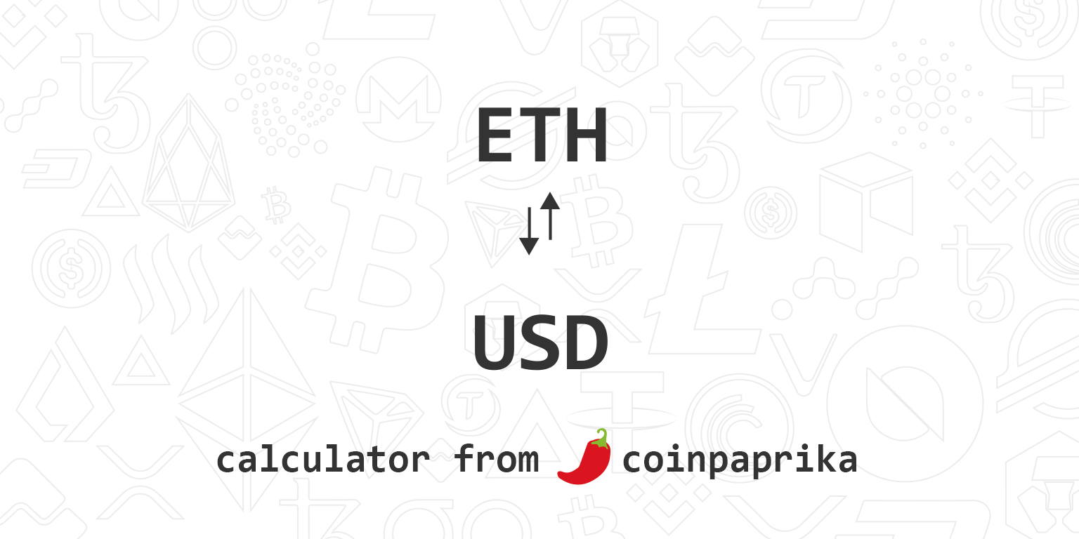 1 ETH to USD Price | Ethereum to USD | Coingape