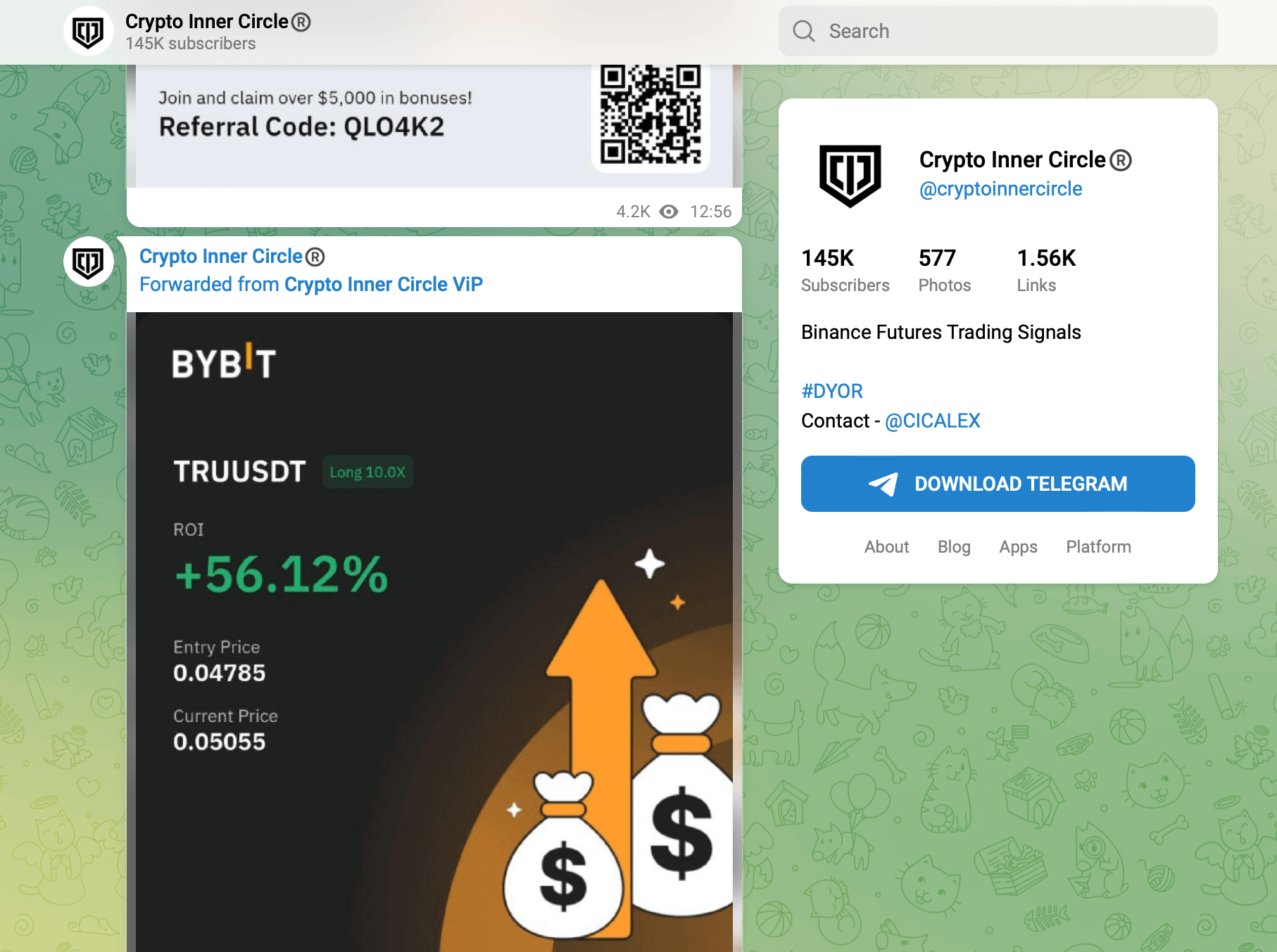 20+ Free Crypto Signals Telegram 