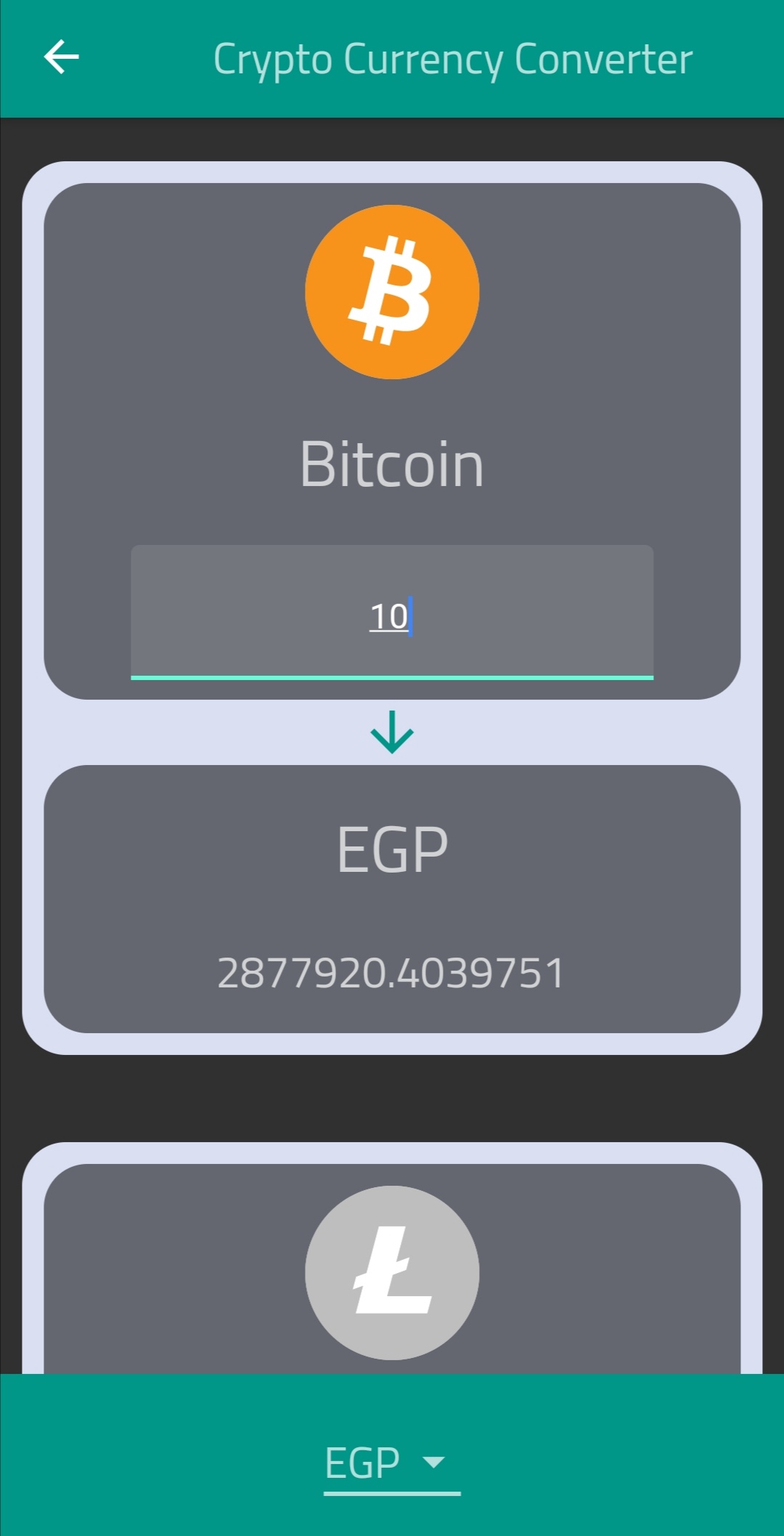 CryptoConvert - Cryptocurrency Conversion Calculator App