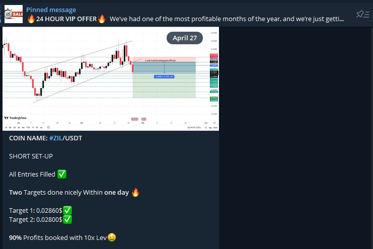 15+ Crypto Swing Trading Signals Telegram 