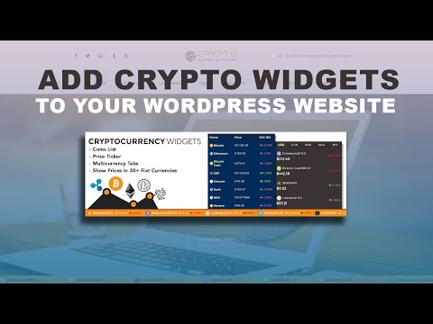 Cryptocurrency Widgets - Price Ticker & Coins List