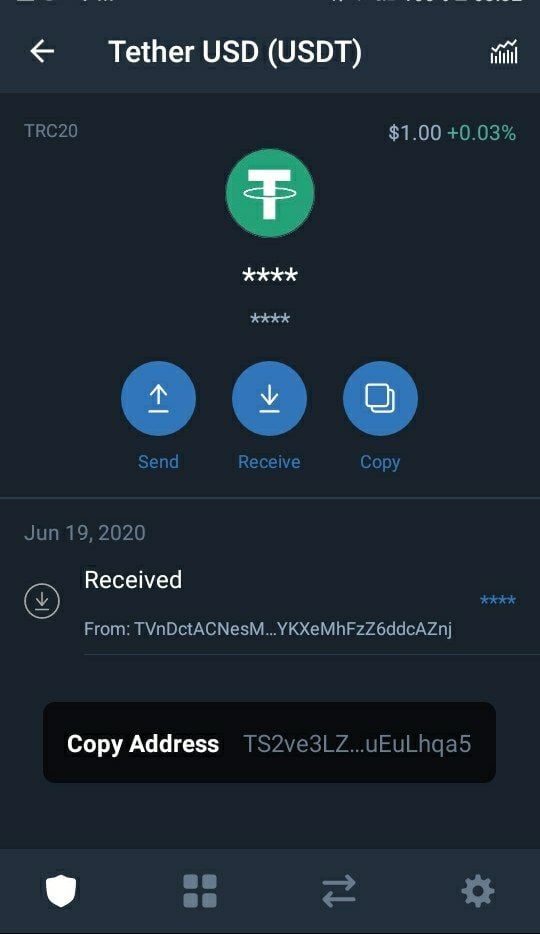 Transmit Tether from trust wallet - Tara Crypto Exchange