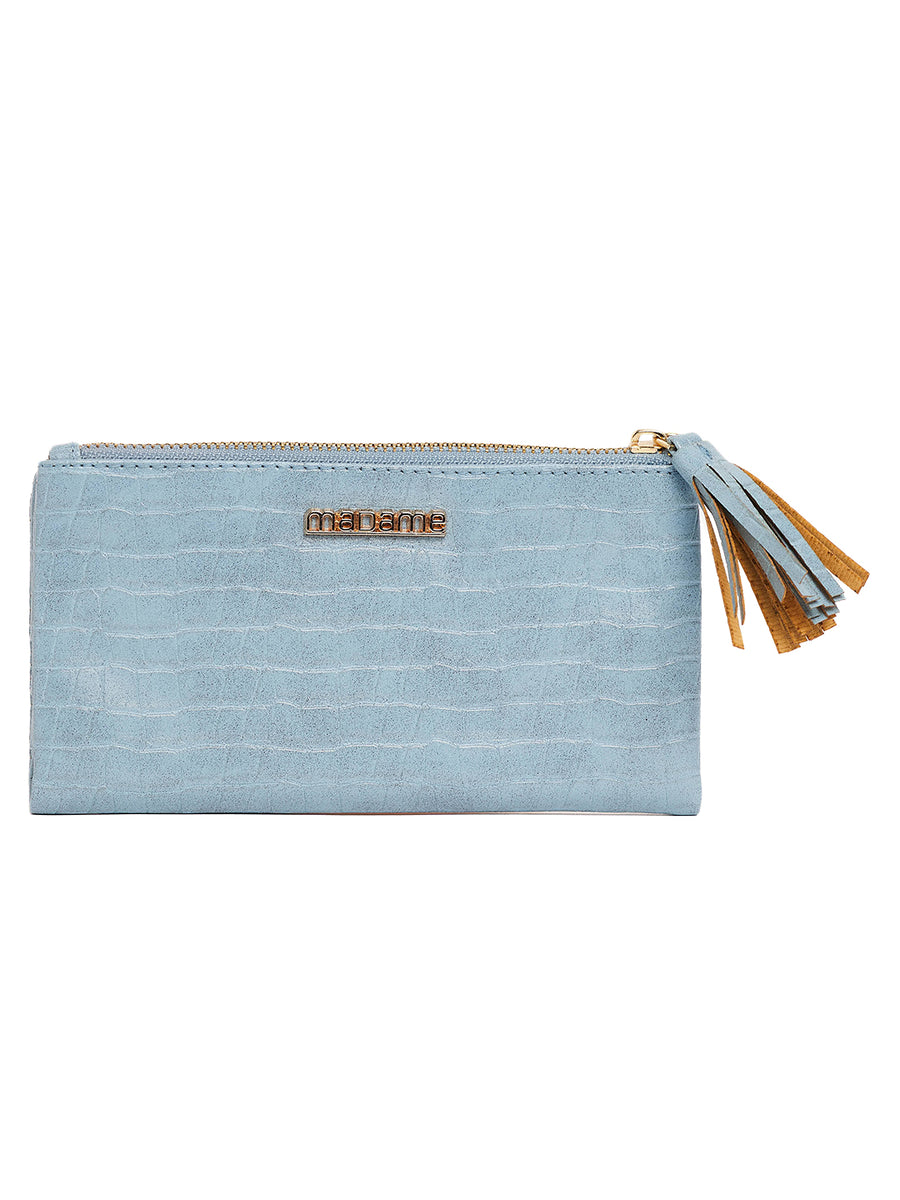 Coach light blue wristlet wallet zipper pouch - $13 - From athena