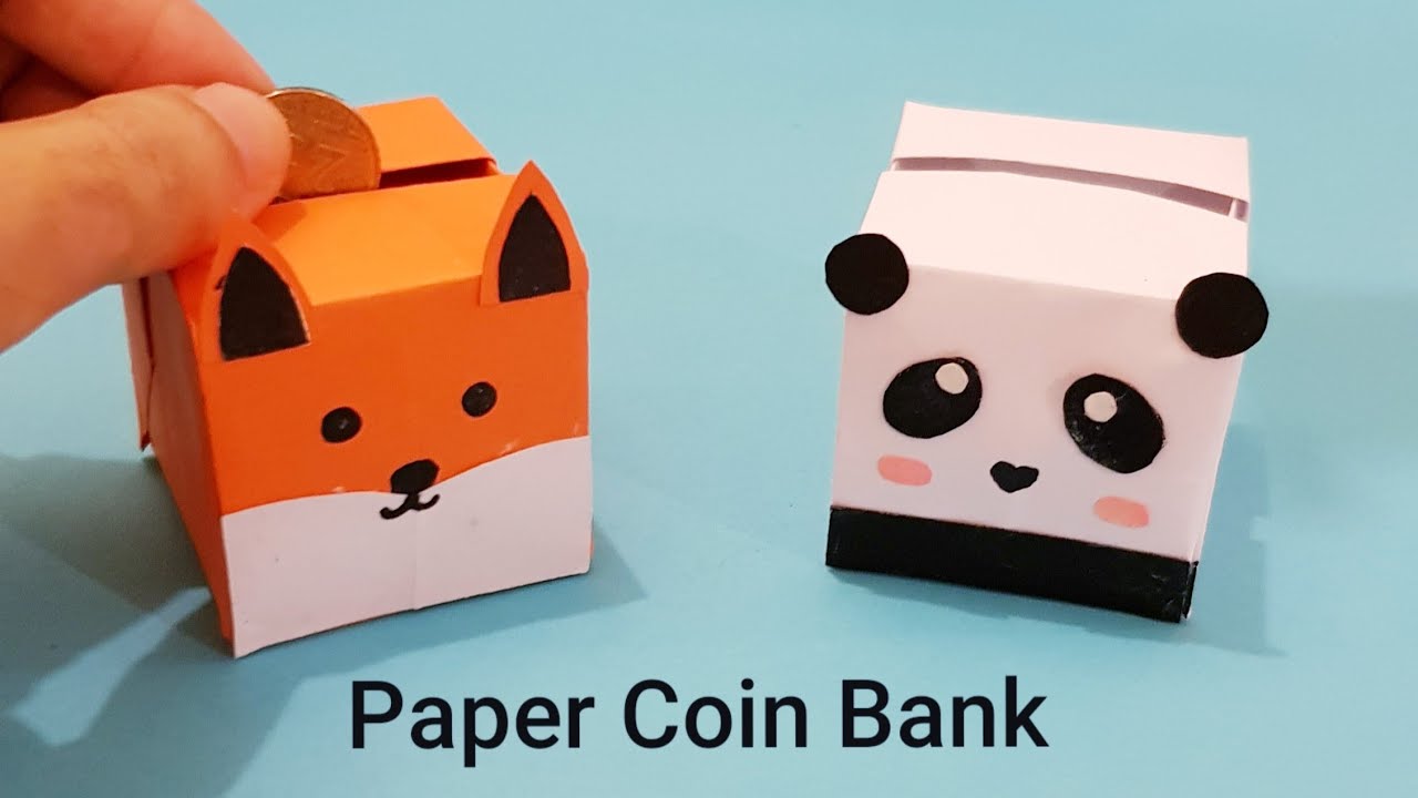 Pumpkin Coin Bank Paper Model | Paperized Crafts