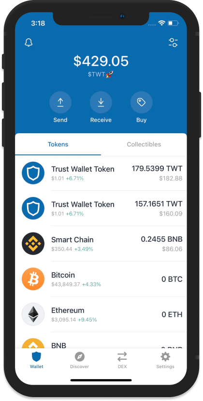 Best Crypto Wallet for Web3, NFTs and DeFi | Trust