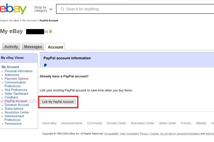 How to Link a PayPal Account to eBay | Khaos Control