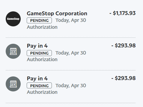 Gamestop order didn't go through but pending trans - Page 2 - PayPal Community