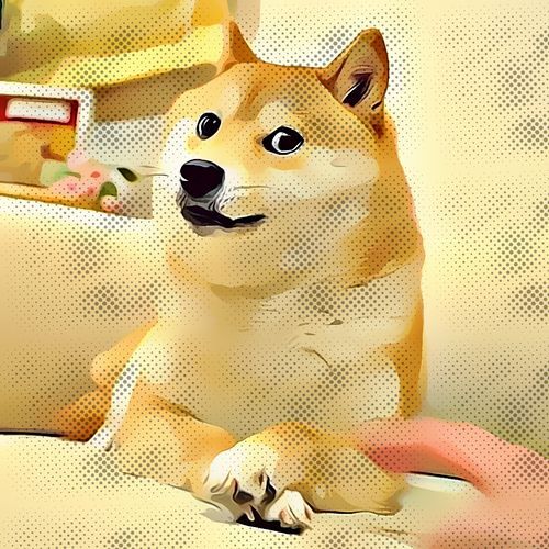 Dogecoin CryptoCurrency Collector's Art Colorized $2 Bill