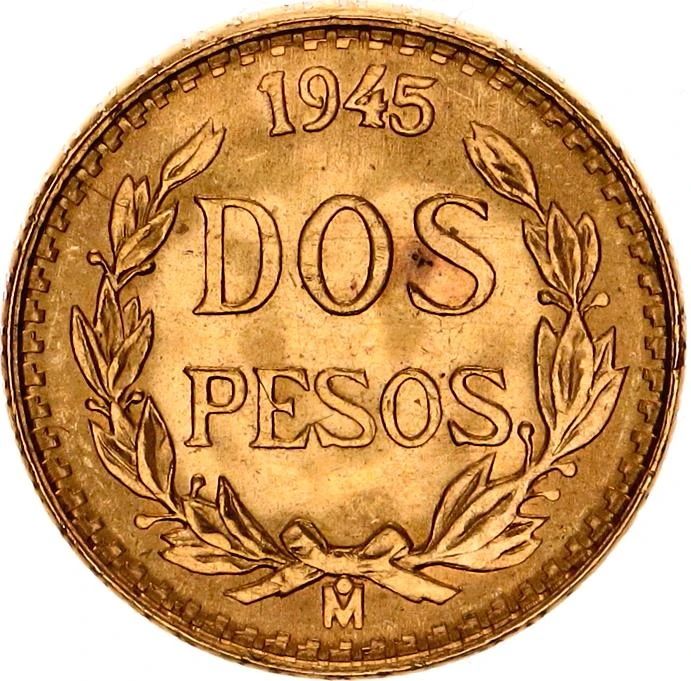 Dos Pesos gold coin - Wikipedia