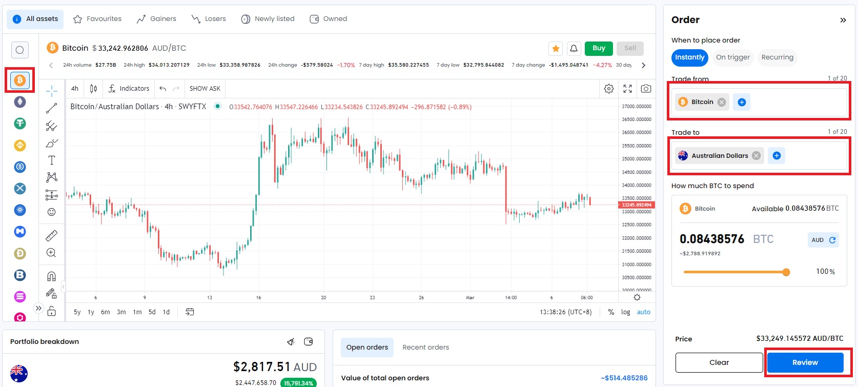 Convert 1 BTC to AUD - Bitcoin price in AUD | CoinCodex