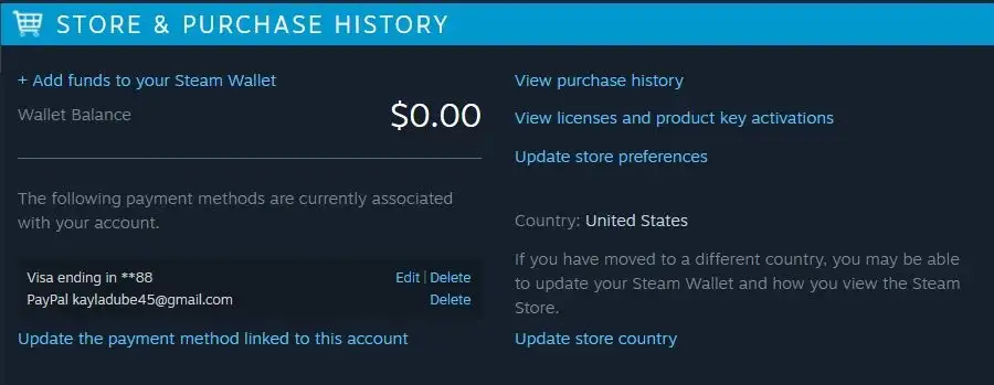 Steam Wallet - Add Funds