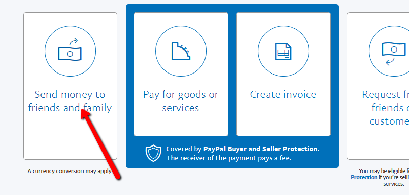 What's the difference between friends and family or goods and services payments? | PayPal US