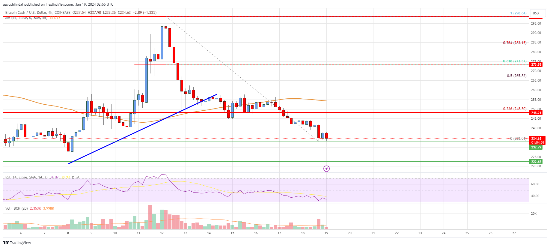 BCHUSD | Bitcoin Cash USD Overview | MarketWatch